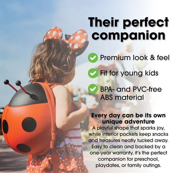 Kiddietotes Ladybug Backpack