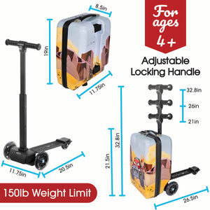 Monster Truck 4-in-1 Detachable Scooter Luggage