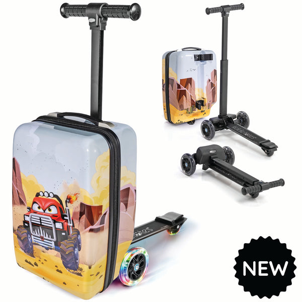 Monster Truck 4-in-1 Detachable Scooter Luggage