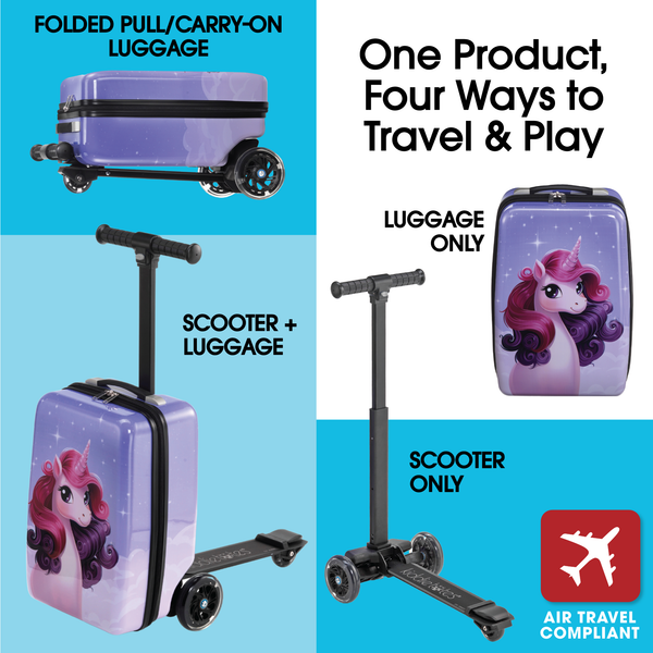 Unicorn 4-in-1 Detachable Scooter Luggage