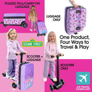 Abby Cadabby 4-in-1 Detachable Scooter Luggage