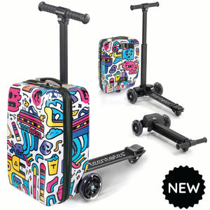 Graffiti 4-in-1 Detachable Scooter Luggage