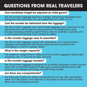 Graffiti 4-in-1 Detachable Scooter Luggage